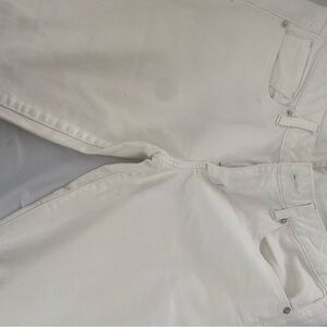American Eagle Women's off White Jeans size 10 extra long  W33” l 35”